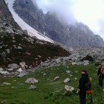 Dal laghetto del Marguareis sotto al conoide del canale dei Genovesi