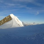 a filo con la cresta dei Lyskamm