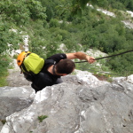 la ferrata per arrivare all'attacco